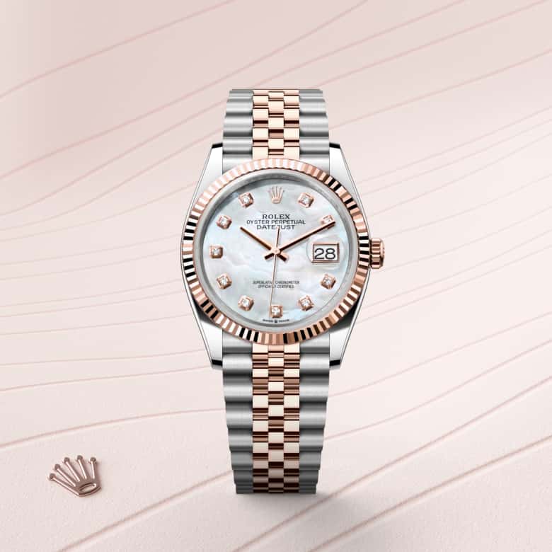 Rolex Datejust in Everose Rolesor - combination of Oystersteel and Everose gold, M126231-0021 - Meierotto Jewelers
