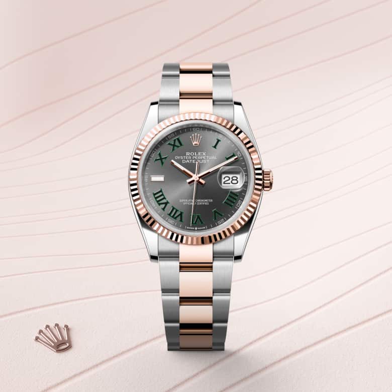 Rolex Datejust in Everose Rolesor - combination of Oystersteel and Everose gold, M126231-0030 - Meierotto Jewelers