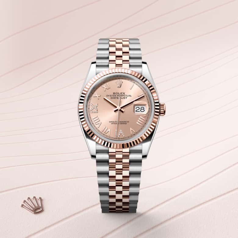 Rolex Datejust in Everose Rolesor - combination of Oystersteel and Everose gold, M126231-0049 - Orr's Jewelers