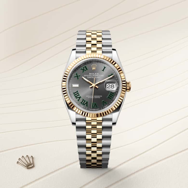 Rolex Datejust in Yellow Rolesor - combination of Oystersteel and yellow gold, M126233-0035 - Schiffman's Jewelers