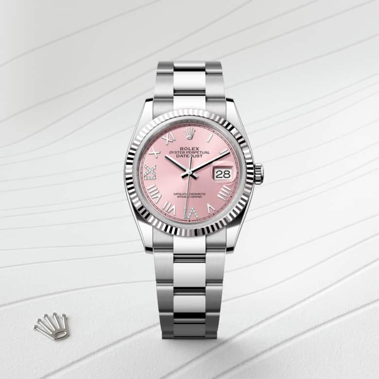 Rolex Datejust in White Rolesor - combination of Oystersteel and white gold, M126234-0066 - Walters & Hogsett