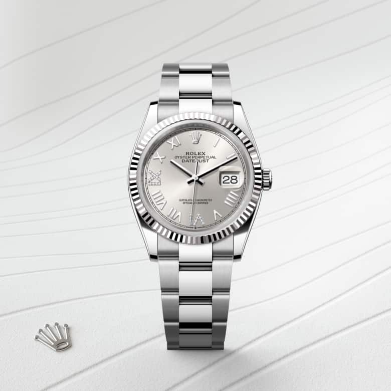 Rolex Datejust in White Rolesor - combination of Oystersteel and white gold, M126234-0068 - Walters & Hogsett