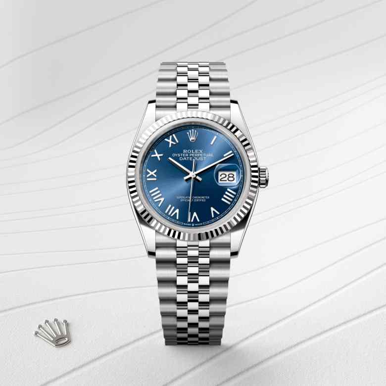 Rolex Datejust in White Rolesor - combination of Oystersteel and white gold, M126234-0069 - Walters & Hogsett