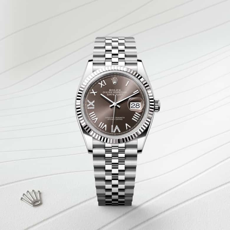 Rolex Datejust in White Rolesor - combination of Oystersteel and white gold, M126234-0071 - Rolex Boutique Palo Alto