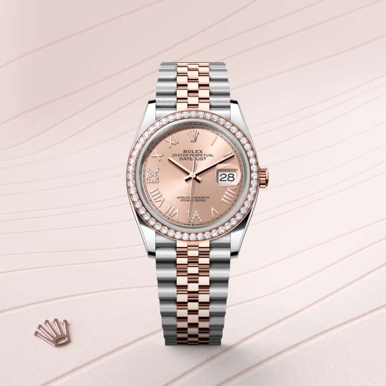 Rolex Datejust in Everose Rolesor - combination of Oystersteel and Everose gold, M126281RBR-0037 - Meierotto Jewelers
