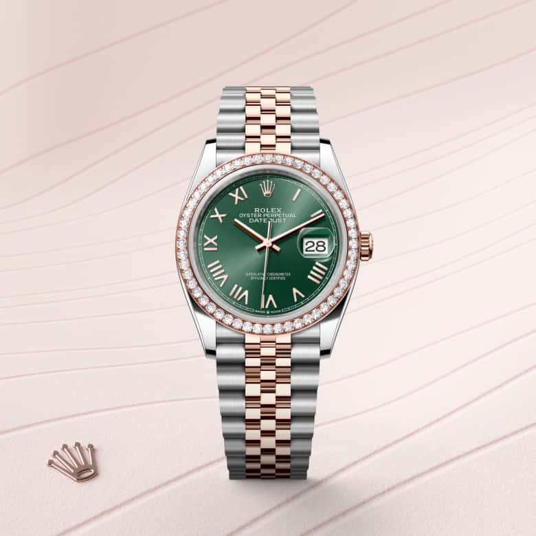 Rolex Datejust in Everose Rolesor - combination of Oystersteel and Everose gold, M126281RBR-0039 - Orrs Jewelers