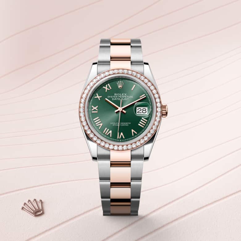 Rolex Datejust in Everose Rolesor - combination of Oystersteel and Everose gold, M126281RBR-0040 - Clarkson Jewelers