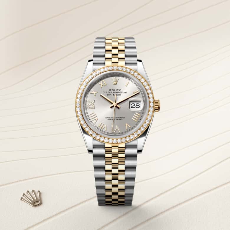 Rolex Datejust in Yellow Rolesor - combination of Oystersteel and yellow gold, M126283RBR-0037 - Clarkson Jewelers