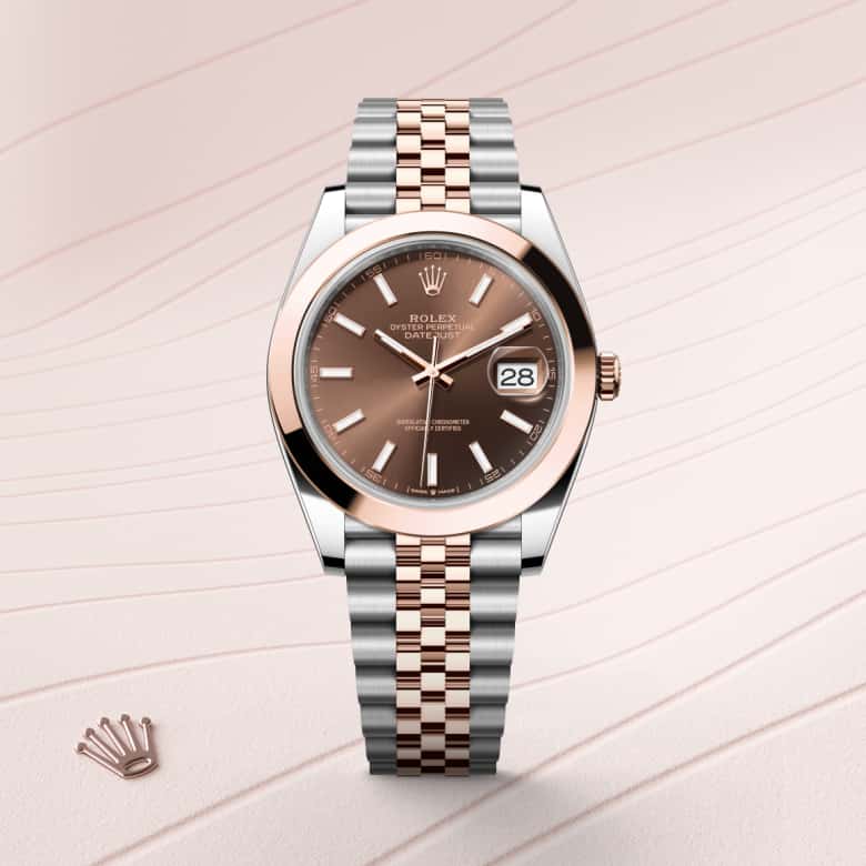 Rolex Datejust in Everose Rolesor - combination of Oystersteel and Everose gold, M126301-0002 - Little Switzerland