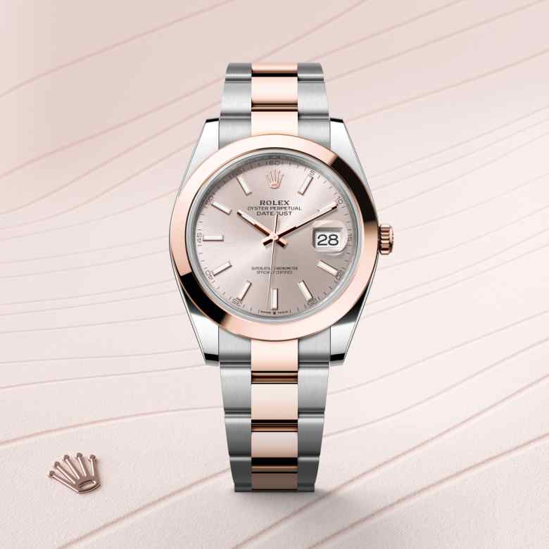 Rolex Datejust in Everose Rolesor - combination of Oystersteel and Everose gold, M126301-0009 - Little Switzerland
