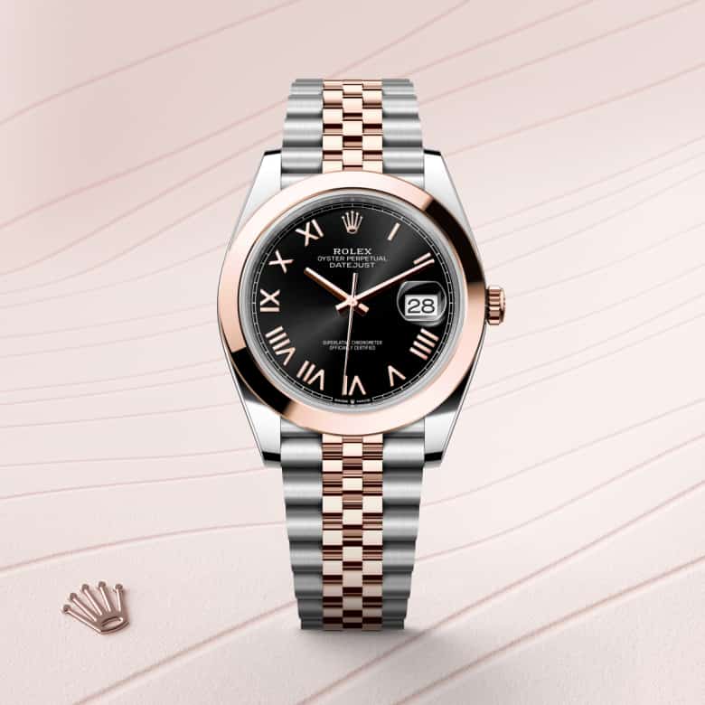 Rolex Datejust in Everose Rolesor - combination of Oystersteel and Everose gold, M126301-0024 - Clarkson Jewelers