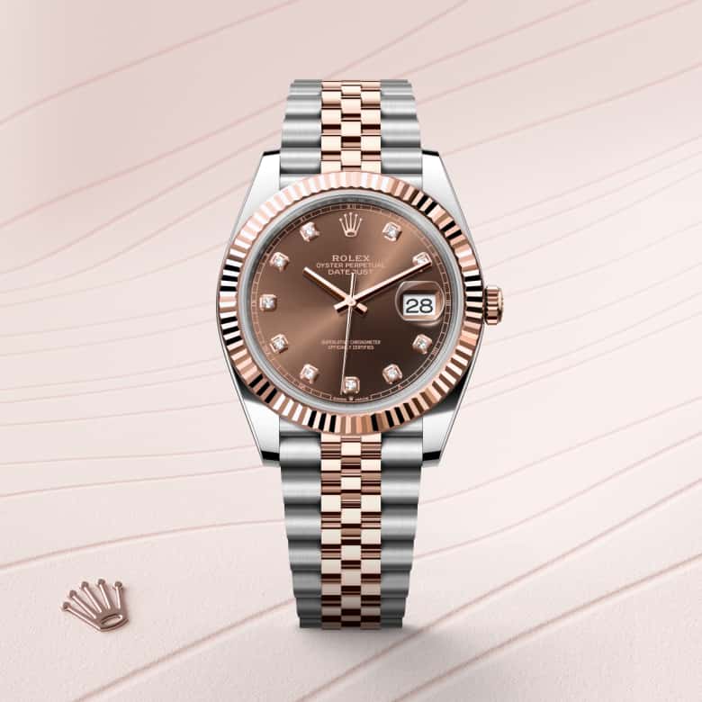 Rolex Datejust in Everose Rolesor - combination of Oystersteel and Everose gold, M126331-0004 - Orrs Jewelers