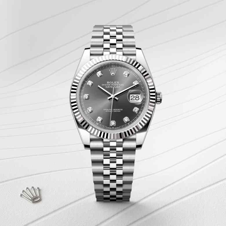 Rolex Datejust in White Rolesor - combination of Oystersteel and white gold, M126334-0006 - Richter & Phillips