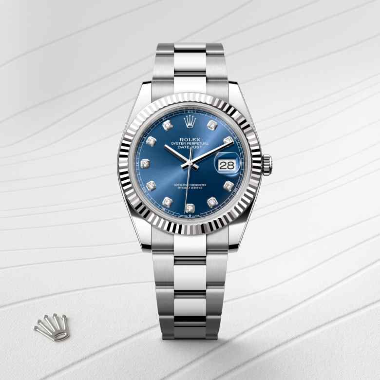 Rolex Datejust in White Rolesor - combination of Oystersteel and white gold, M126334-0015 - Little Switzerland