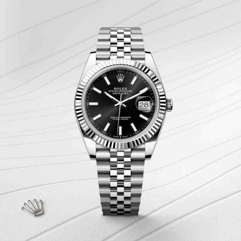 Rolex Datejust in White Rolesor - combination of Oystersteel and white gold, M126334-0018 - Walters & Hogsett