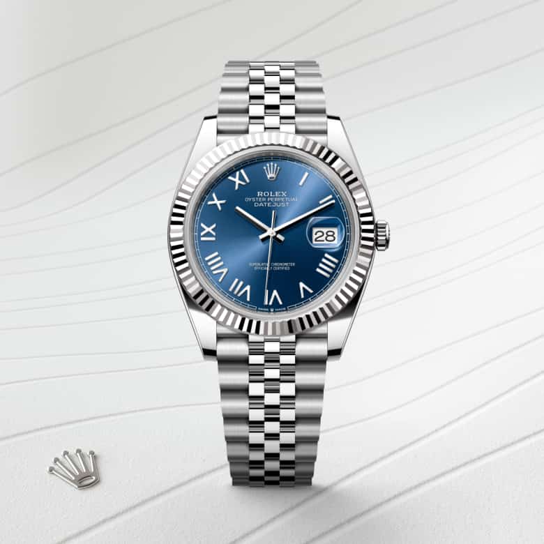 Rolex Datejust in White Rolesor - combination of Oystersteel and white gold, M126334-0038 - Orrs Jewelers