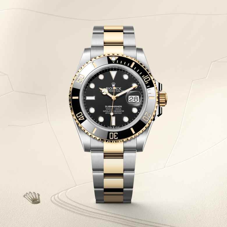 Rolex Submariner in Yellow Rolesor - combination of Oystersteel and yellow gold, M126613LN-0002 - Blakemans Jewelry