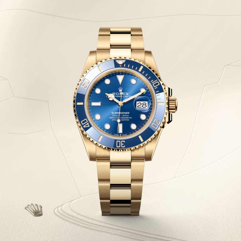 Rolex Submariner in 18 kt yellow gold, M126618LB-0002 - Little Switzerland