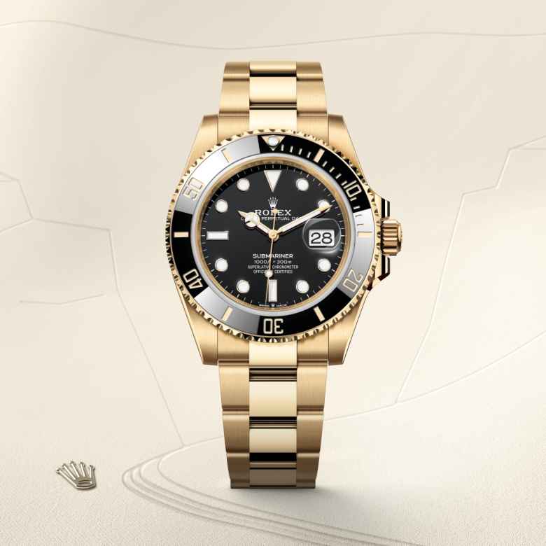 Rolex Submariner in 18 kt yellow gold, M126618LN-0002 - Meierotto Jewelers