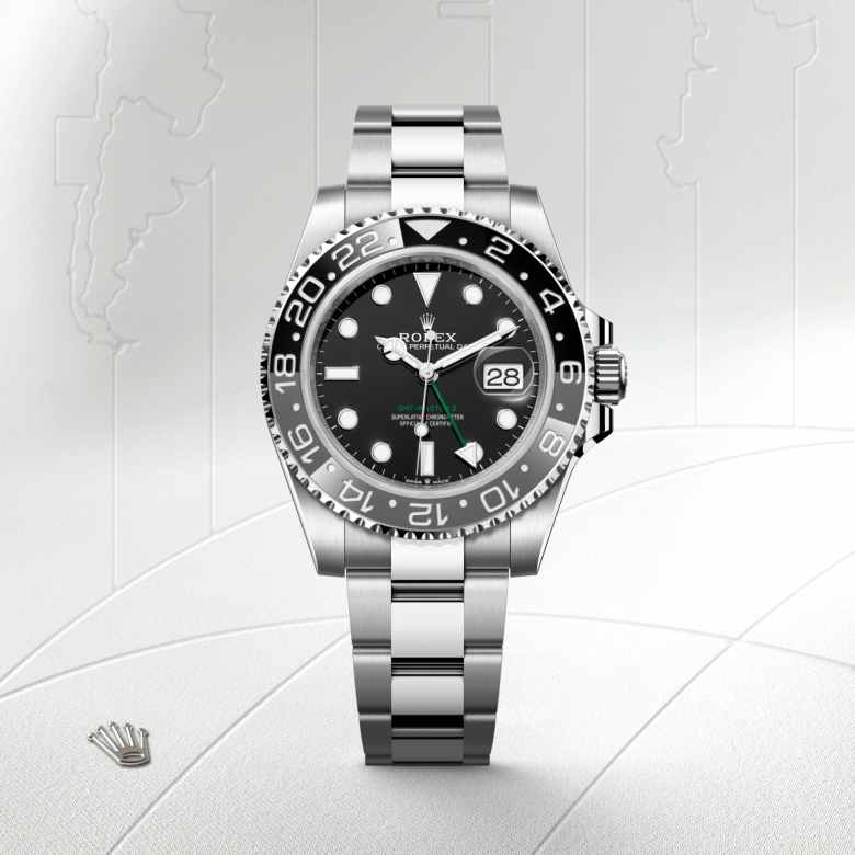 Rolex GMT-Master II in Oystersteel, M126710GRNR-0004 - Little Switzerland
