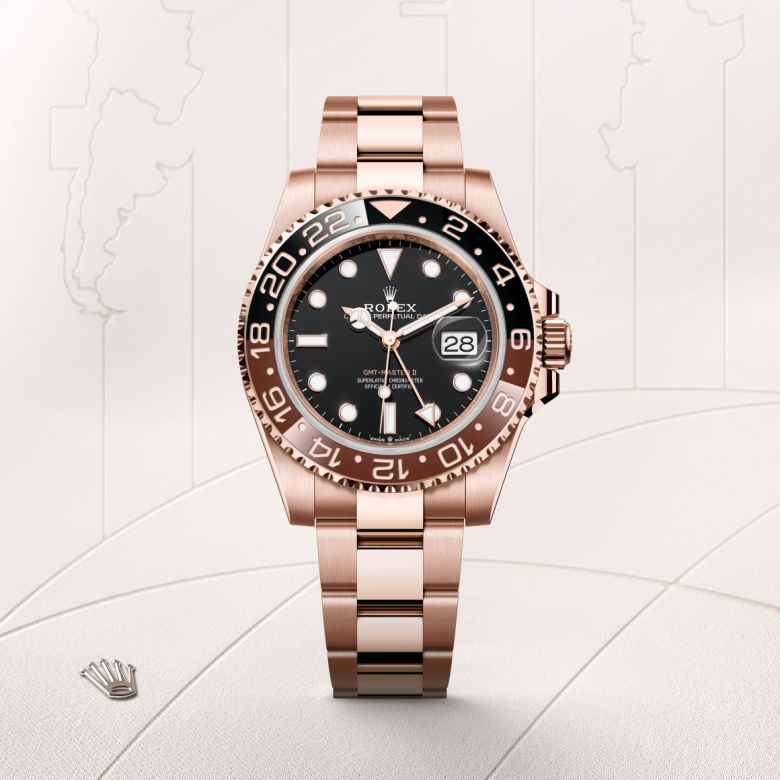 Rolex GMT-Master II in 18 kt Everose gold, M126715CHNR-0001 - Little Switzerland