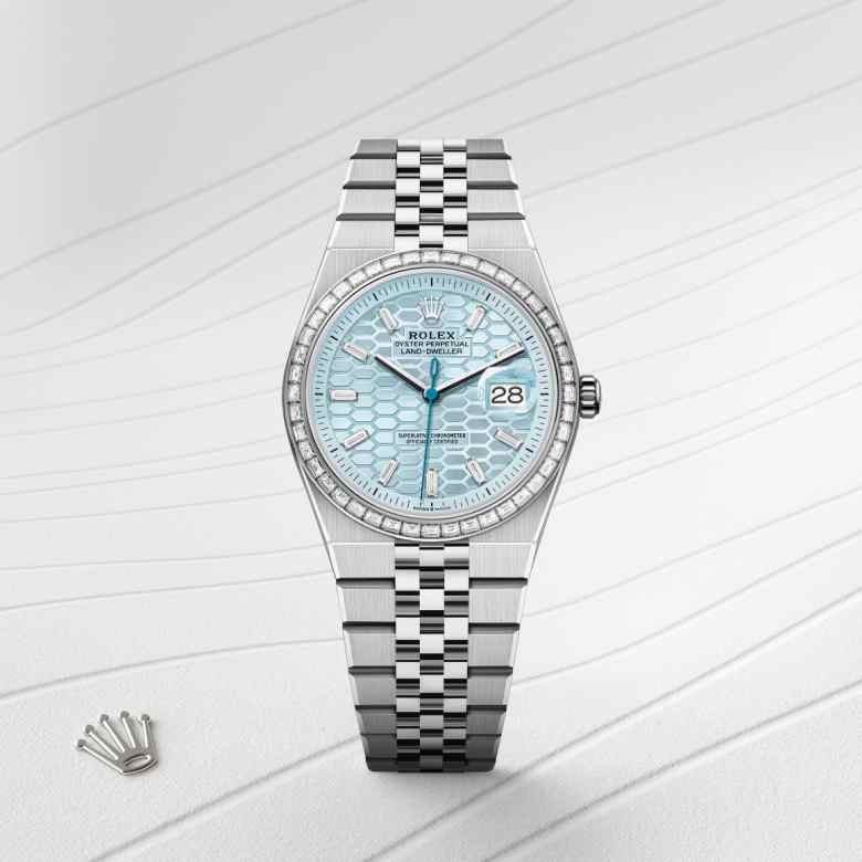 Rolex Land-Dweller in Platinum, M127286TBR-0001 - Clarkson Jewelers