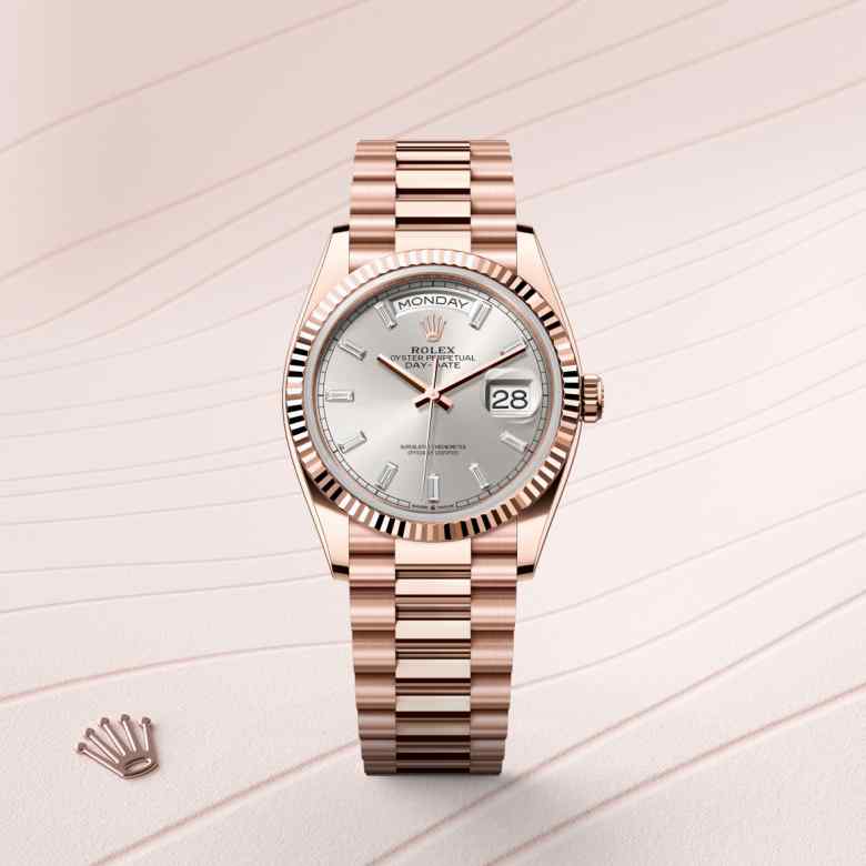 Rolex Day-Date in 18 kt Everose gold, M128235-0087 - Richter & Phillips