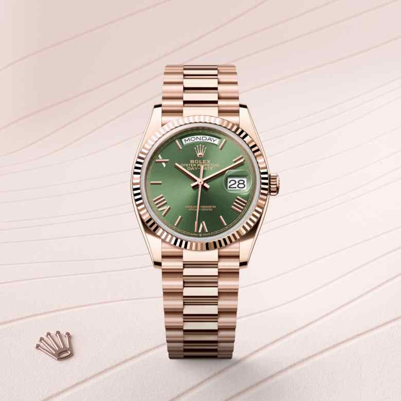 Rolex Day-Date in 18 kt Everose gold, M128235-0089 - Schiffman's Jewelers