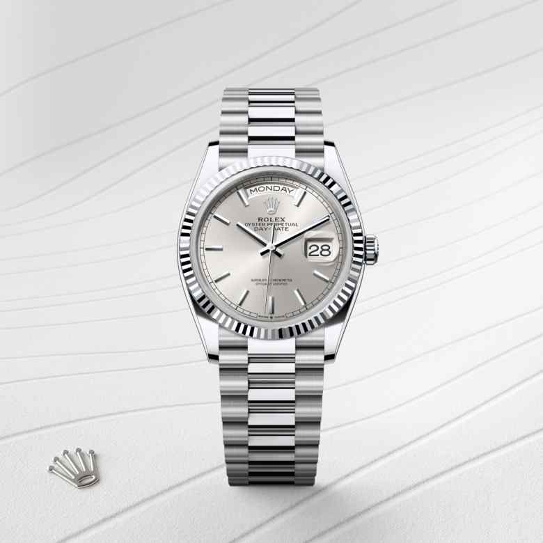 Rolex Day-Date in Platinum, M128236-0001 - Meierotto Jewelers