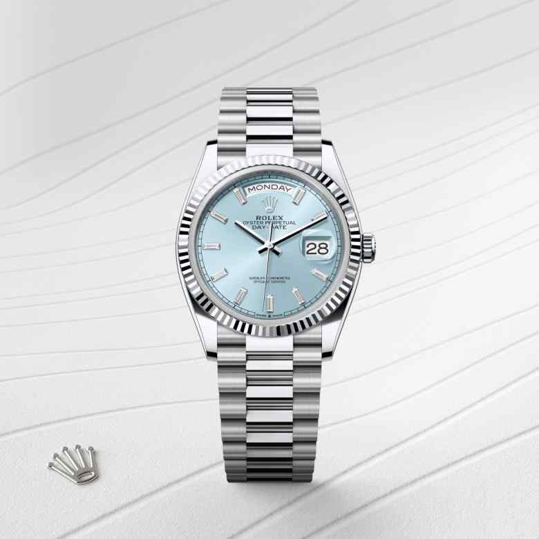 Rolex Day-Date in Platinum, M128236-0009 - Orrs Jewelers