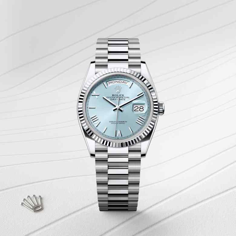 Rolex Day-Date in Platinum, M128236-0018 - Meierotto Jewelers