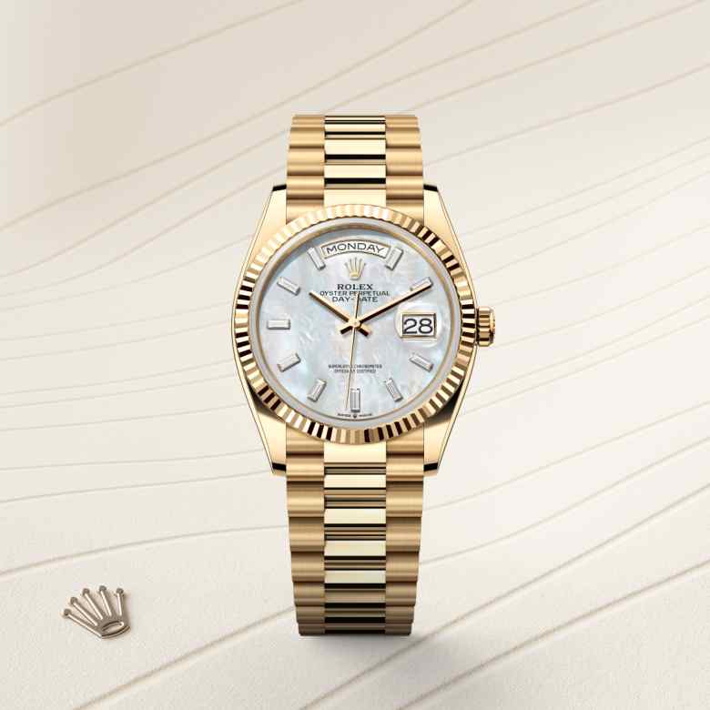 Rolex Day-Date in 18 kt yellow gold, M128238-0123 - Clarkson Jewelers