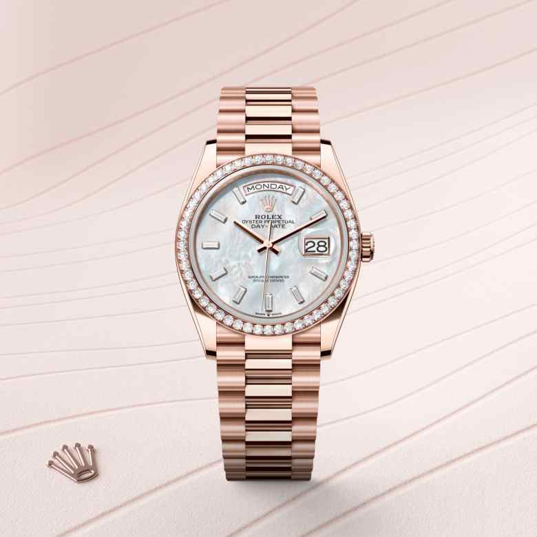 Rolex Day-Date in 18 kt Everose gold, M128345RBR-0077 - Richter & Phillips