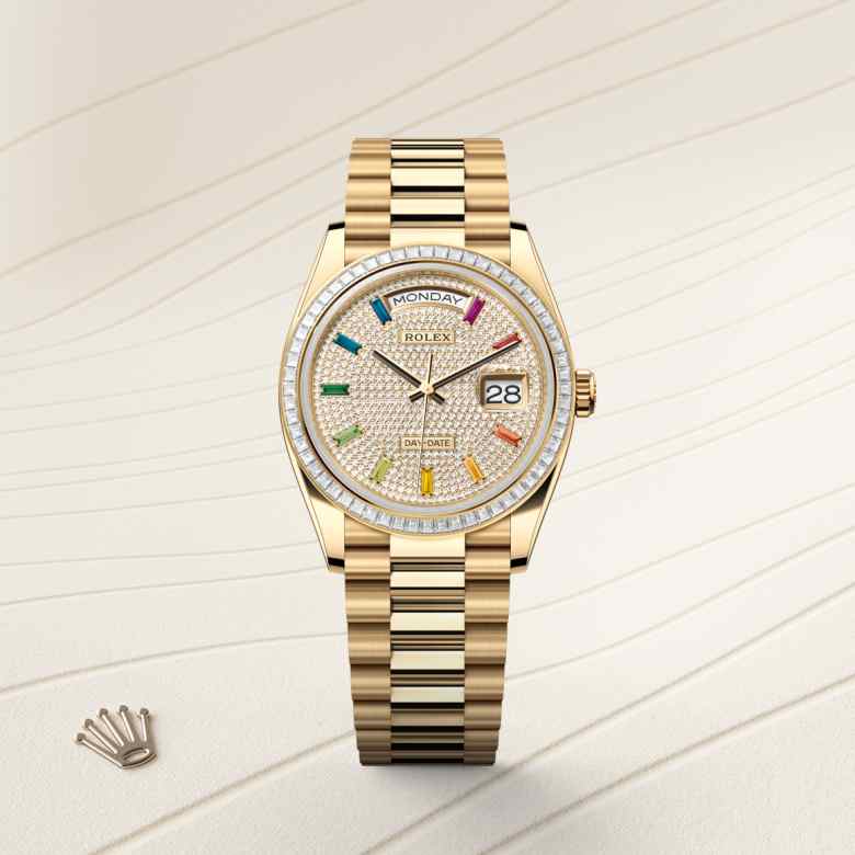 Rolex Day-Date in 18 kt yellow gold, M128398TBR-0012 - Lenox Jewelers