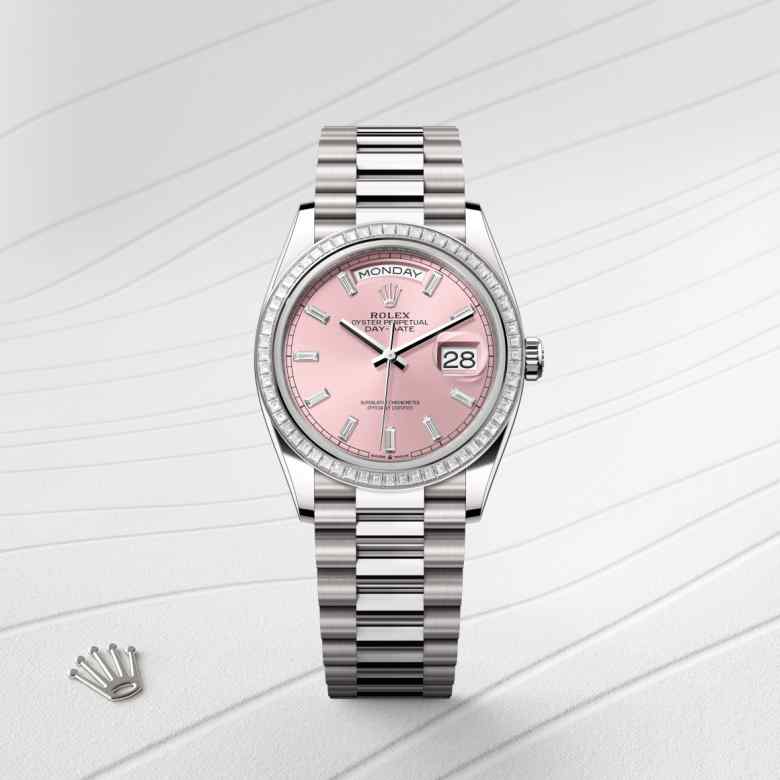 Rolex Day-Date in 18 kt white gold, M128399TBR-0029 - Meierotto Jewelers