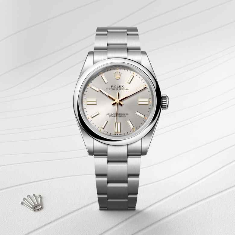 Rolex Oyster Perpetual in Oystersteel, M134300-0001 - Walters & Hogsett