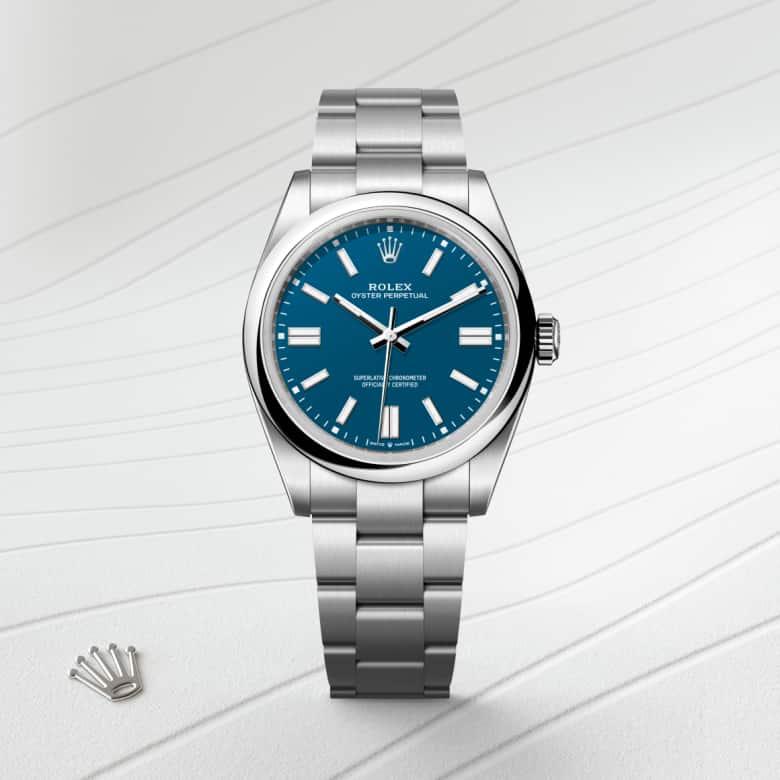 Rolex Oyster Perpetual in Oystersteel, M134300-0009 - Little Switzerland