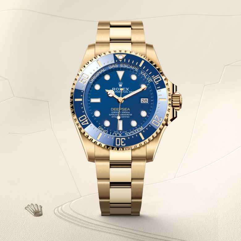 Rolex Deepsea in 18 kt yellow gold, M136668LB-0001 - Meierotto Jewelers