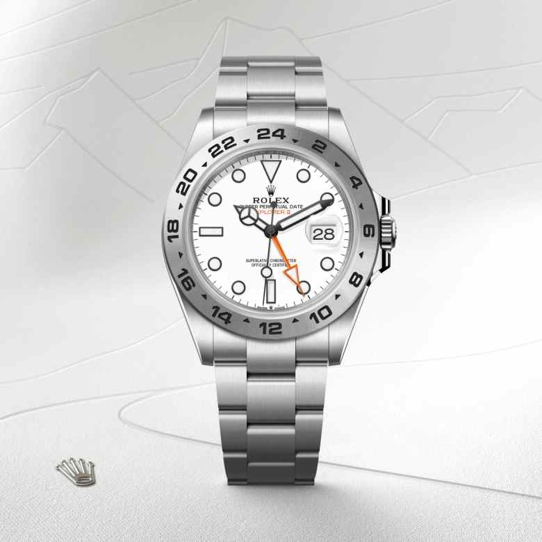 Rolex Explorer II in Oystersteel, M226570-0001 - Meierotto Jewelers