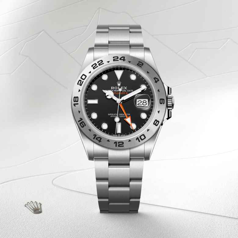 Rolex Explorer II in Oystersteel, M226570-0002 - Little Switzerland