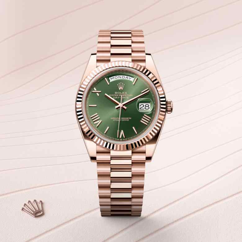Rolex Day-Date in 18 kt Everose gold, M228235-0025 - Walters & Hogsett