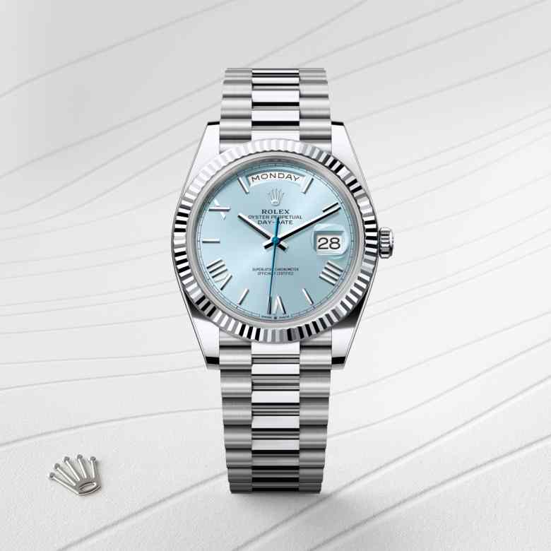 Rolex Day-Date in Platinum, M228236-0012 - Clarkson Jewelers