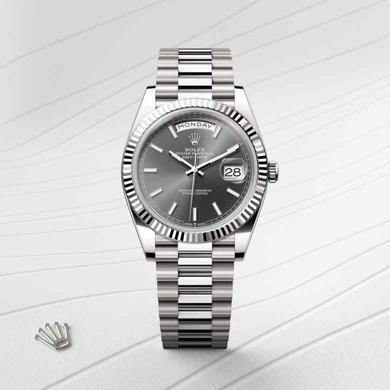 Rolex Day-Date in 18 kt white gold, M228239-0060 - Little Switzerland
