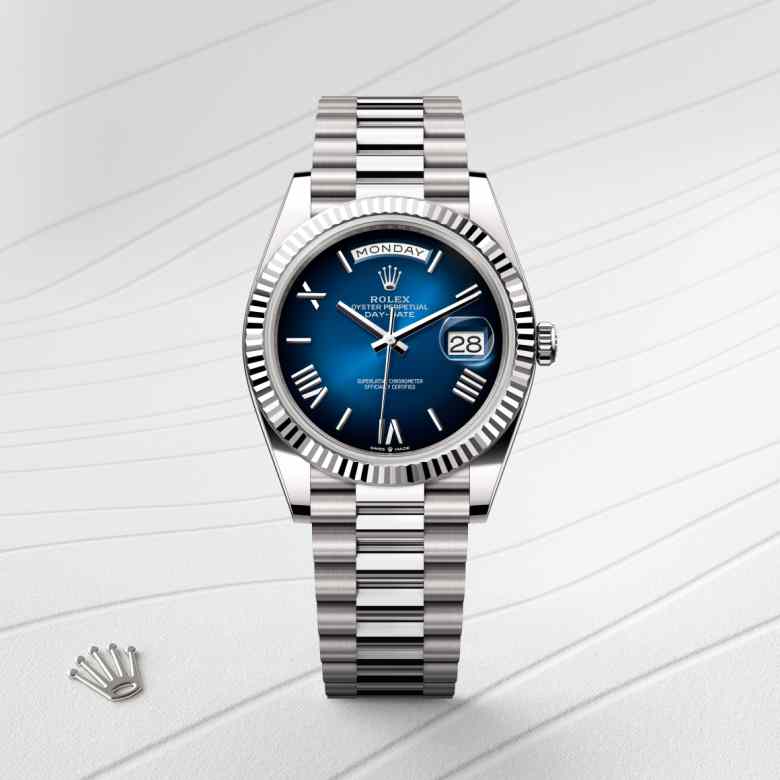 Rolex Day-Date in 18 kt white gold, M228239-0076 - Walters & Hogsett