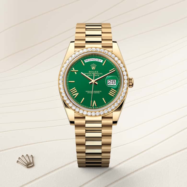 Rolex Day-Date in 18 kt yellow gold, M228348RBR-0040 - Meierotto Jewelers