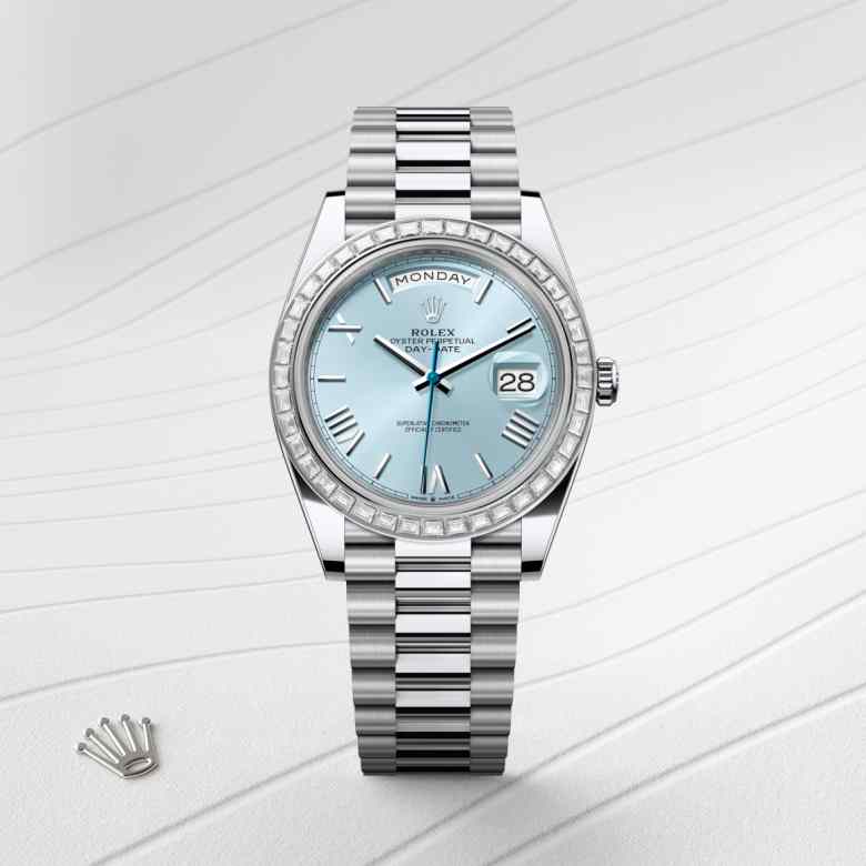 Rolex Day-Date in Platinum, M228396TBR-0030 - Schiffman's Jewelers