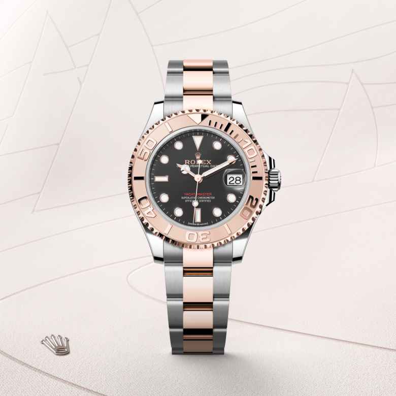 Rolex Yacht-Master in Everose Rolesor - combination of Oystersteel and Everose gold, M268621-0004 - Walters & Hogsett
