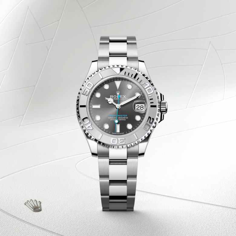 Rolex Yacht-Master in Rolesium - combination of Oystersteel and platinum, M268622-0002 - Walters & Hogsett