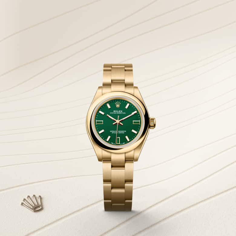 Rolex Oyster Perpetual in 18 kt yellow gold, M276208-0002 - Blakemans Jewelry