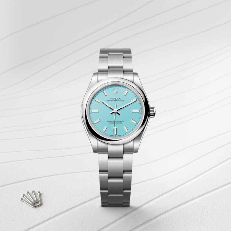 Rolex Oyster Perpetual in Oystersteel, M277200-0007 - Little Switzerland